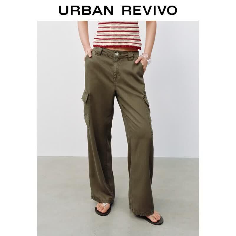 UR 2026 Summer Retro Washed Wide-Leg Tencel Casual Pants 29