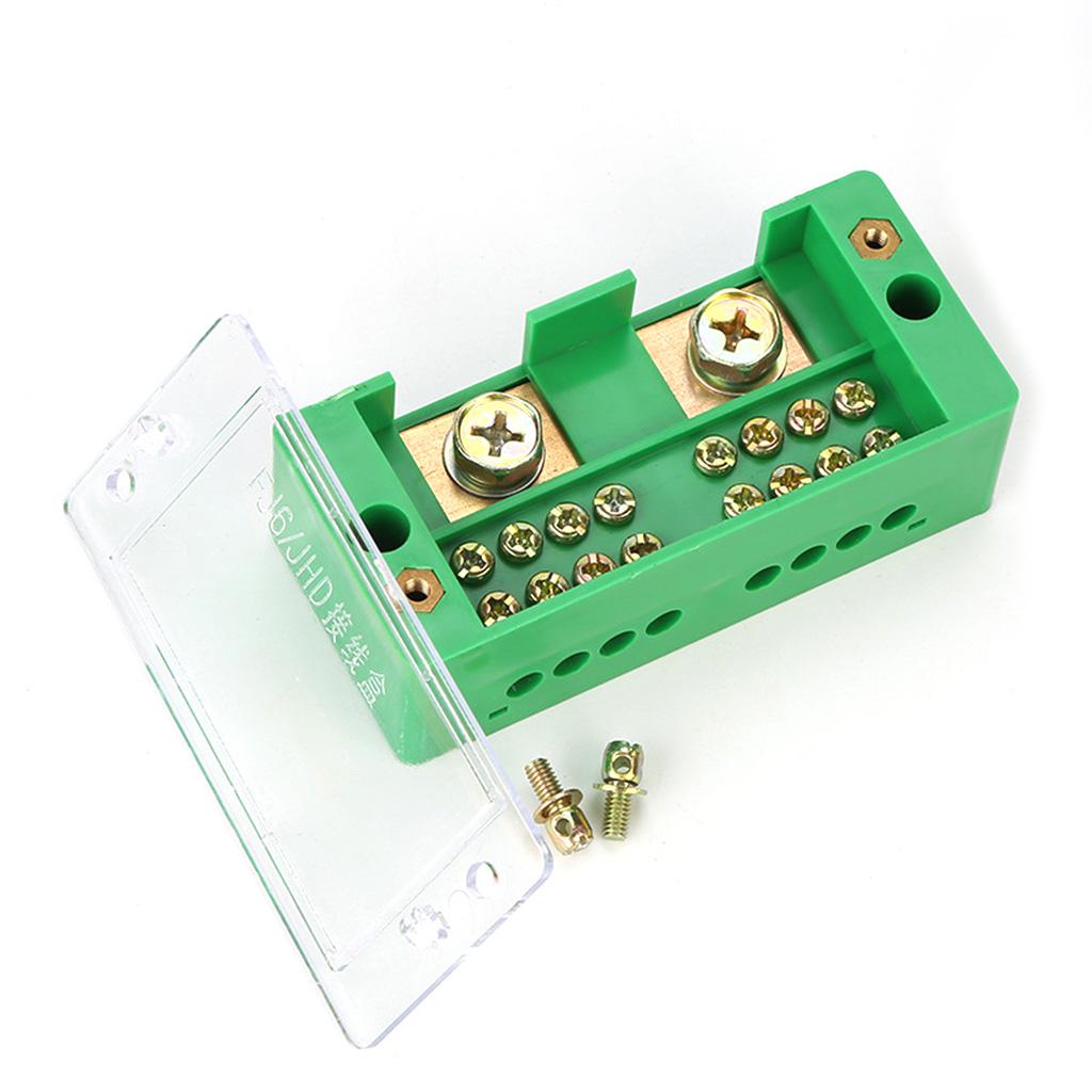 Metering Cabinet Wire Splitter Connector Terminal Block 2-IN 4/6/8/12-OUT Junction Box Power Distribution Block