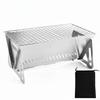 Portable Barbecue Grill Foldable Folding Briquettes Cooker HeatResistant Outdoor for