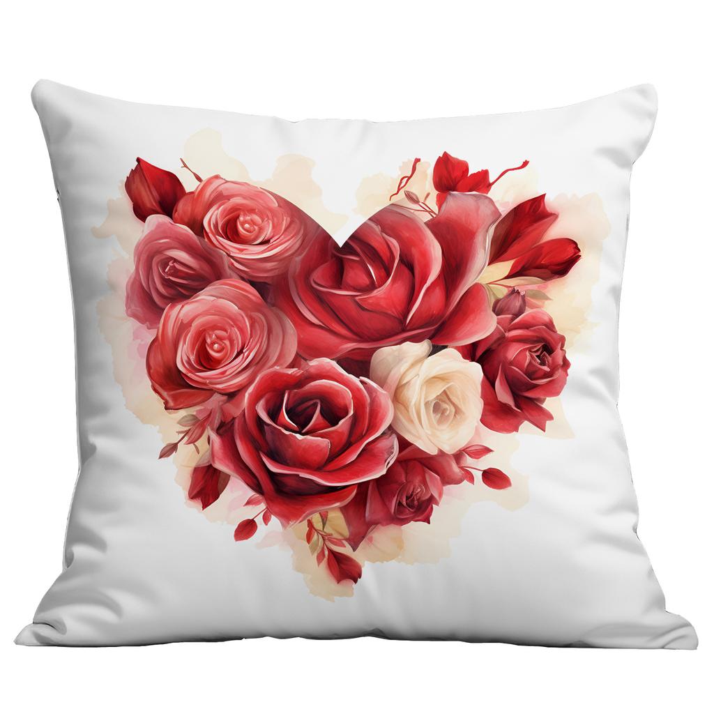 Neues Valentinstags-Rose Kreative Liebesbriefe Kissenbezug Chinesischer Valentinstags-Geschenk Dekoratives Kissen Kissenbezug