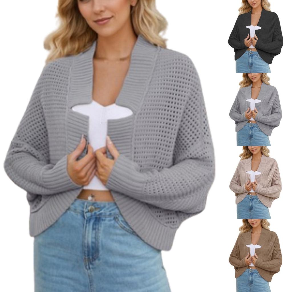 Women's Fashion Casual Comfortable Solid Color Cardigan Jacket