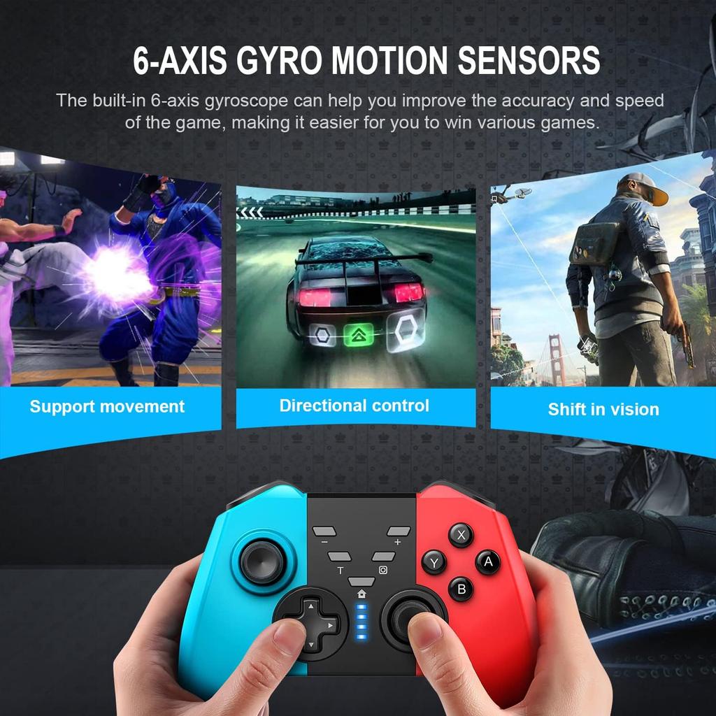 Wireless Switch Controller for Nintendo Switch/Switch Lite/Switch OLED/PC Window Game
