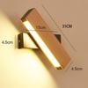 6W LED Acrylic Kinkiet Bedroom Night Wound Night Rotary Reading Wooden Kinkiet Kinkiet (Warm Light)