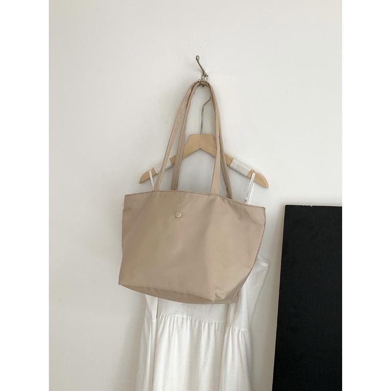 

Нейлоновая сумка новая сумка через плечо большой вместимости женская универсальная повседневная сумка-тоут большая сумка абрикосовый