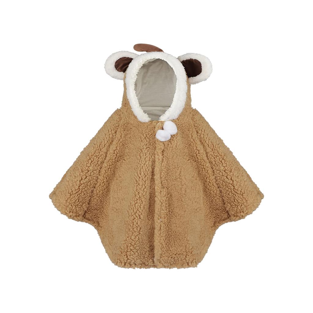 Baby Hooded Cold Weather Cloak for Boys and Soft To the Warm Baby Bathtime New Baby Shower Khaki [XGOPTS] Coat, Cute, Fall/Winter, Fluffy, Warm,