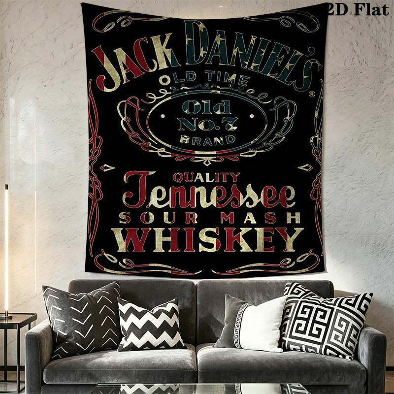 Jack Daniel'S Timeless Tennessee Whiskey Tapestry Fashion Print Background Cloth Wall Covering Decoration Work Of Art Wall Decoration