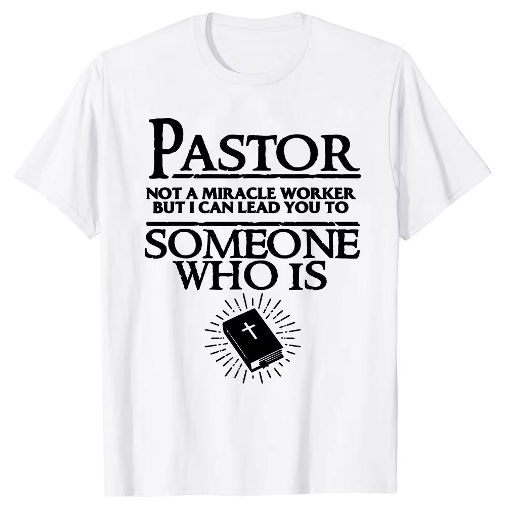 Funny This Pastor Has An Awesome Congregation Women T Shirts Bible Jesus Christian God Short Sleeve Birthday Gifts Men T-shirt