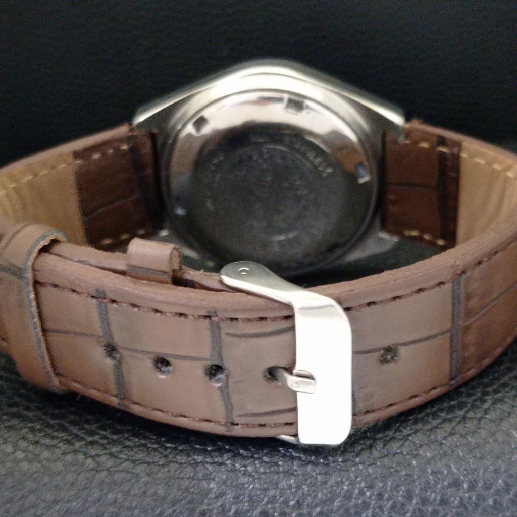 VINTAGE ORIENT AUTOMATIC 46943 JAPAN MENS WHITE COLOR DIAL WATCH a700714-5 R204-a700714