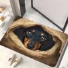 Cute Dachshund Dog Doormat Puppy In Sack Print Rug Non-slip Floor Mat for Entrance Living Room Bedroom Home Decor Carpet