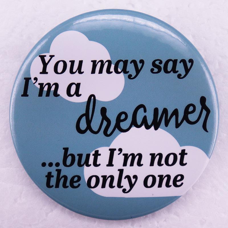 Металлическая значок-булавка Dreamer Джона Леннона