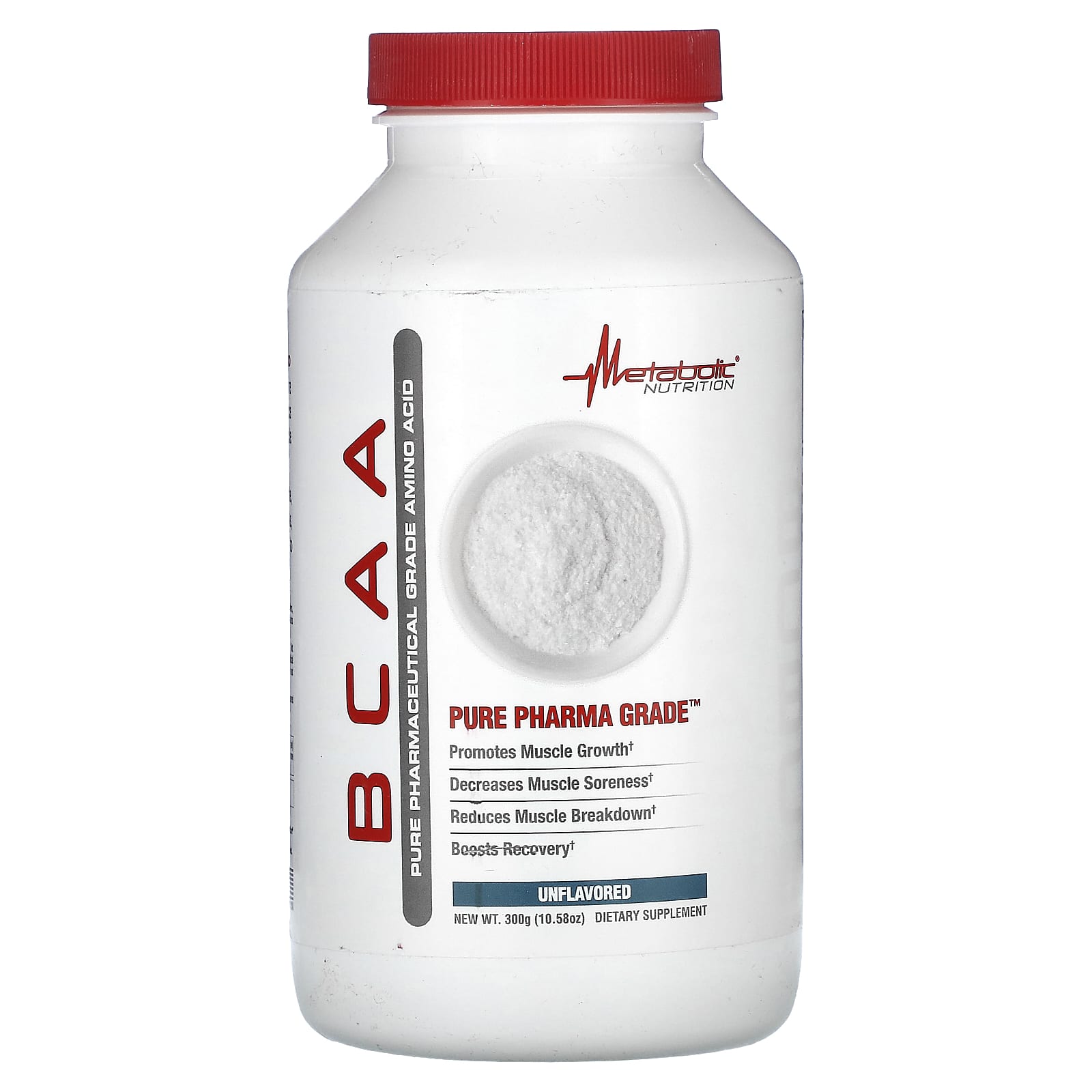 

Metabolic Nutrition, BCAA, Unflavored, 10.58 oz (300 g)