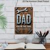 2D Flat, 1pc Humorous Father'S Day Metal Wall Art Plaque - "You're The Tool That Keeps All of Us Nuts Secure" - Rustic Aluminum Metal Sign with Tool