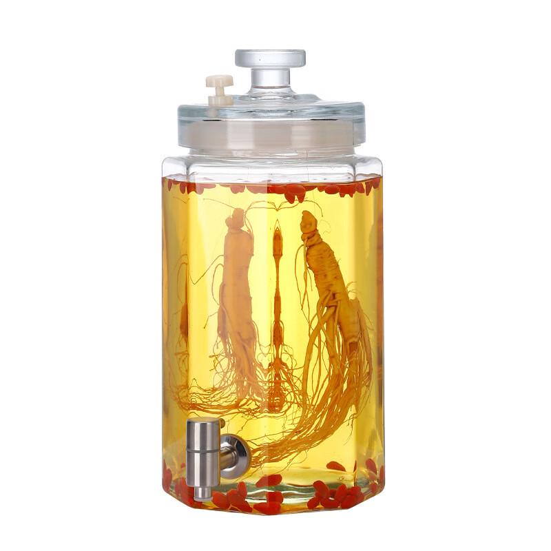 ZISIZ Glas-Fermentiergefäß mit Zapfhahn