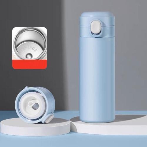 Vacuum Insulated Water Bottle, 320ml/420ml, Stainless Steel, One-Touch Opening, Dishwasher Safe, Direct Drinking, Portable, Easy to Clean, Opens with