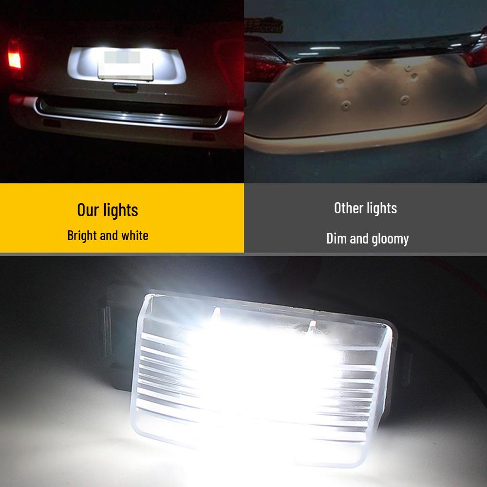 2-Pack 18-LED License Plate Lights for Infiniti Nissan Versa Livina 350Z