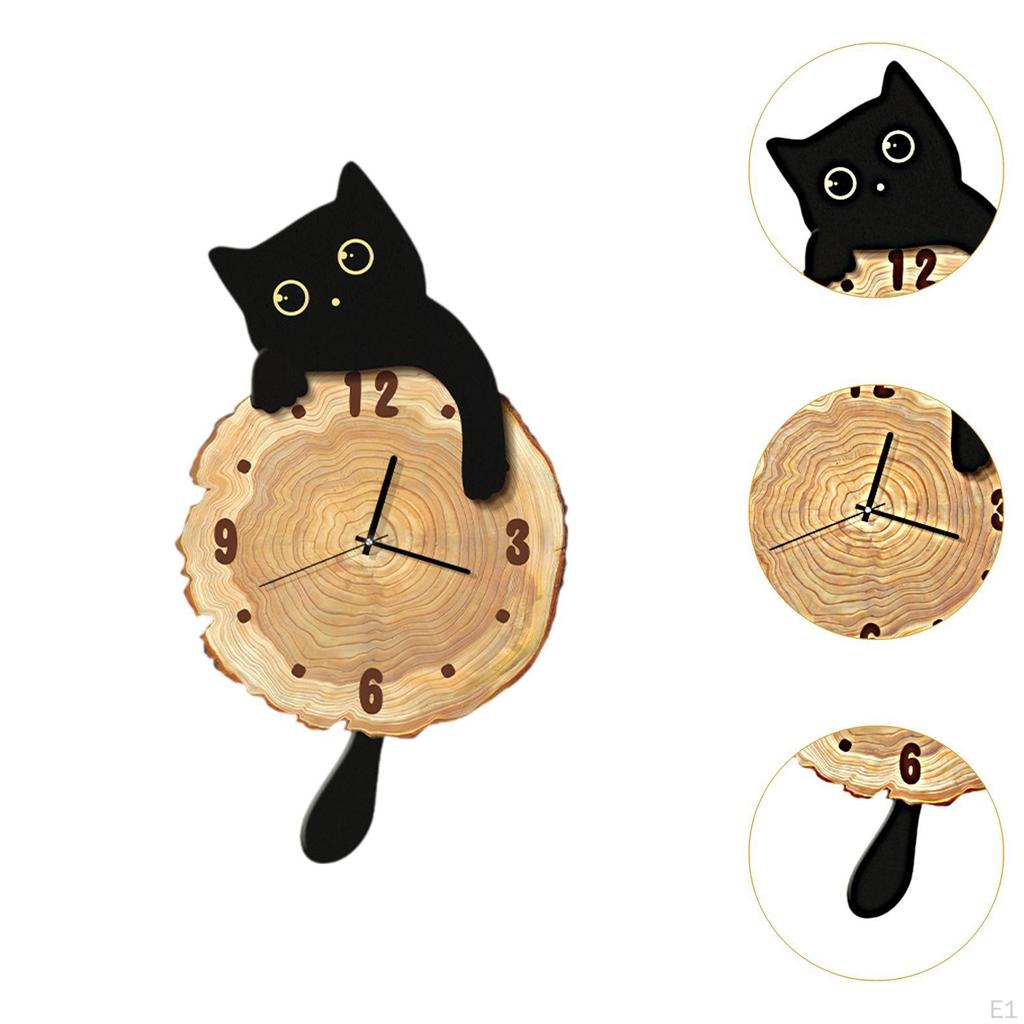 Clock Silent Housewarming Gift Hanging Easy To Assemble Ornament Modern for Household Kitchen Indoor