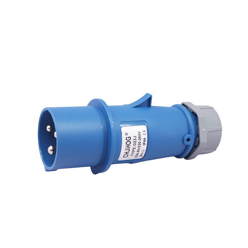 Industrial 32A 3-Pin IP44 Waterproof Plug & Socket Set, 250V Flame-Resistant Connector