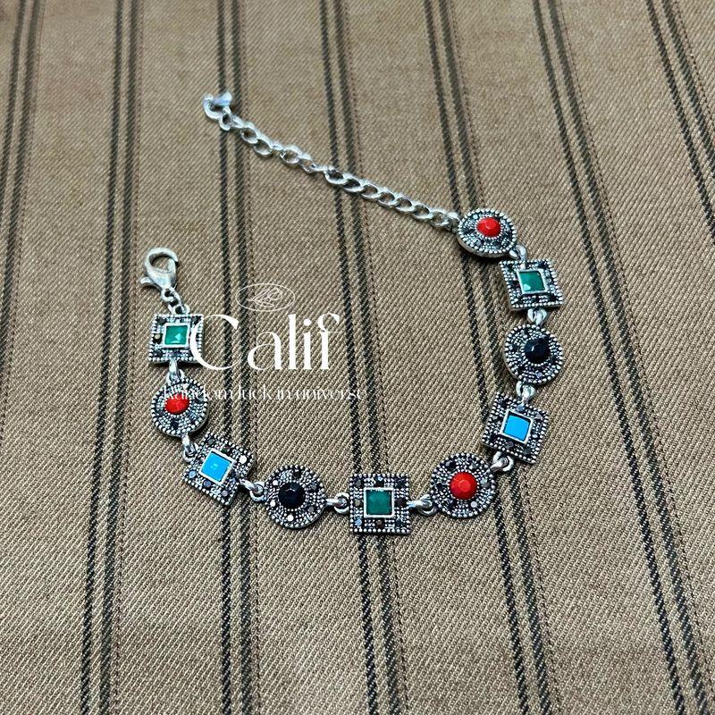

Retro Backflow Metal Bracelet Fashion Vintage Antique Antique Antique Court Exaggerated Vintage Bracelet 17.5 cm 019 H