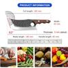 WXCOO Kitchen Knives Chef Knife Hand Forged Blade Vegetables Chop Meat Fish Butcher Knife Cleaver Handle Wood Knife