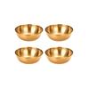 4/8Pcs Stainless Steel Sauce Dishes Mini Round Seasoning Bowls Appetizer Soy Sauce Dipping Plates Household Kitchen Utensils