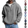 Men's Half Zip Hoodie Knit Color Casual Sweatshirt
