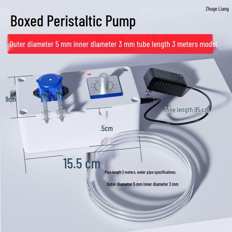 Verstellbare peristaltische Pumpe aus lebensmittelechtem Silikon für Labor- und Haushaltsgebrauch