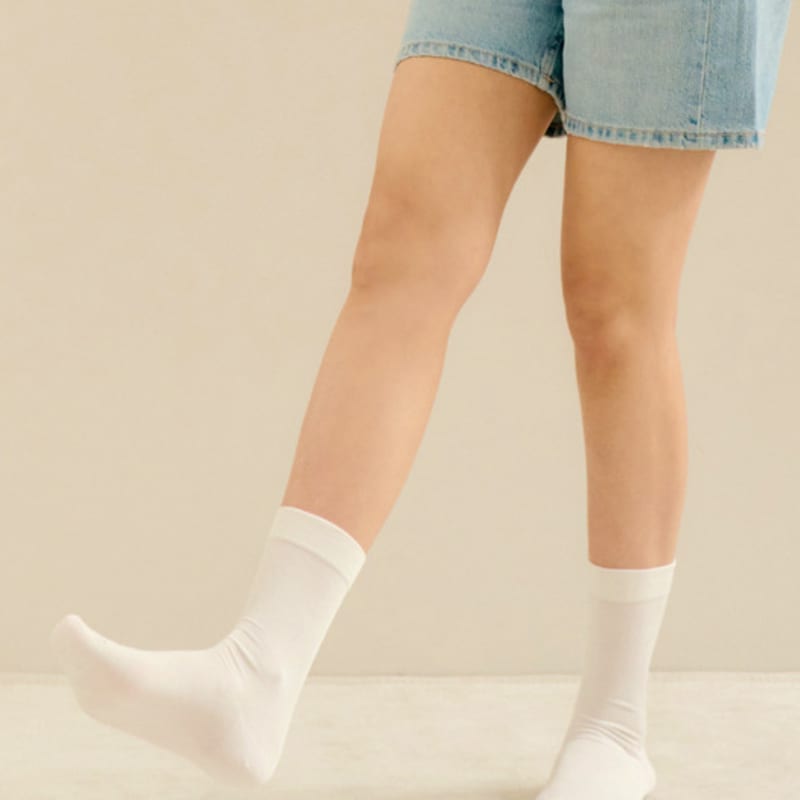 Marun5 [6SET] Generous Silky See-Through Socks 6-Pack Set