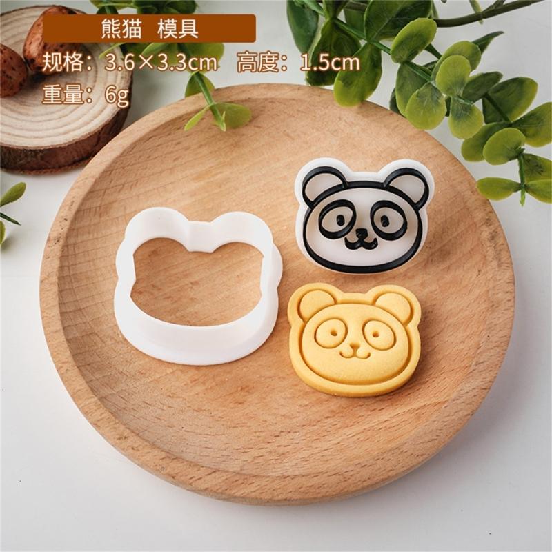 Cartoon Animal Fondant Cookie Cutters Easy to Use Cute Animal Shape Pastry Molds for Creating Delicate Snacks at Homes