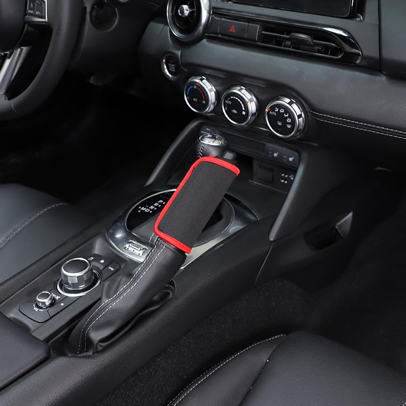 Hcilloend New Mazda Roadster RF ND Series 2016-2024 Handbrake Cover Fabric Decorative Cover Anti-Slip