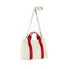 Stacey Daytrip Tote Canvas M Ivory_Red