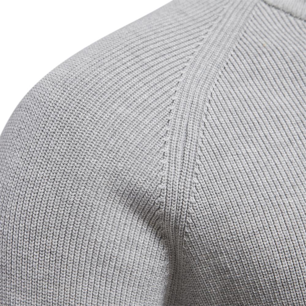 Neue Herbst Baumwolle Reißverschluss Strickjacken für Herren Mode Lässig Gesellschaftliche Herren Pullover Hoher Kragen Warm Winter Gestrickter Pullover Herren