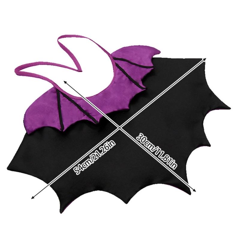 Comfortable Bat Wing Halloween Pet Costume Playful Soft Fabric Perfect for Parties Photo Props