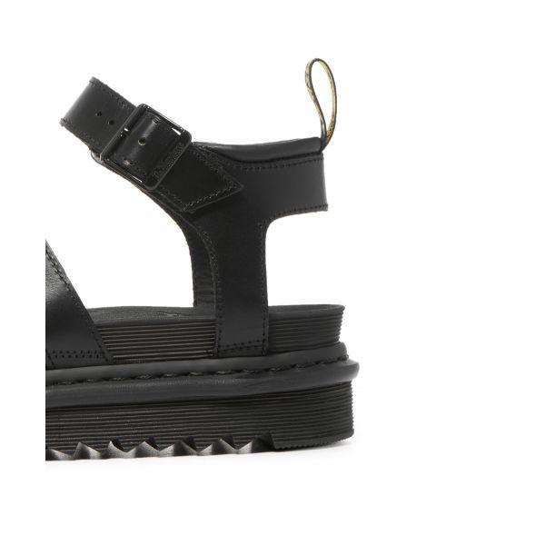 Dr. Sandálias Gladiadoras Martens Blaire Sandálias Femininas Pretas 24191001
