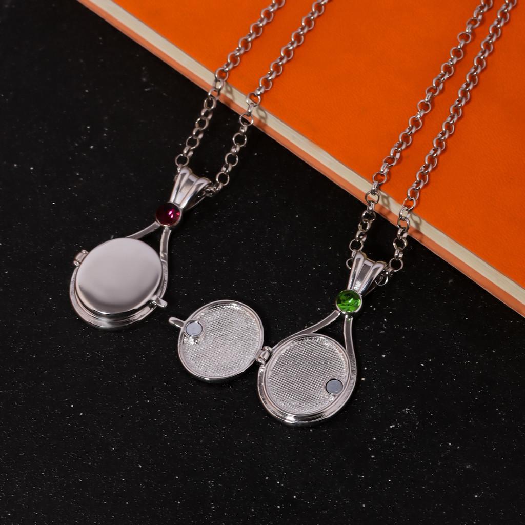 Footprints In H2o The Sand Simulated Diamond Gemstone Oval Pendant Necklace