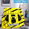 Custom Name Guarani Football Crest Blanket Lightweight Ideal Bedding Blanket Perfect for Travel, Camping, Living Rooms, Sofas, Christmas gift