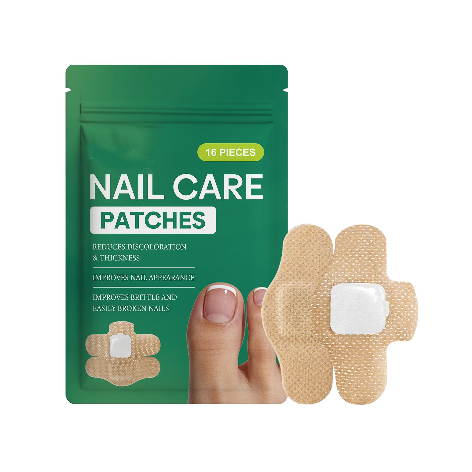 

Nail Care Patches 16 Pieces for Nail Discoloration and Thickness Reduction Improves Nail Appearance and Supports Brittle Nail Repair one size білий