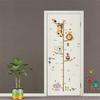 Cartoon Animal Wall Sticker Height Measurement Tree Ruler Wall Decals Peel And Stick Wall Art Decor for Nursery Kids Bedroom Living Room