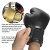 One Pair PU Lther Children Boxing Gloves Kids Sandbag Punching Sparring Training Mitts (Gold)