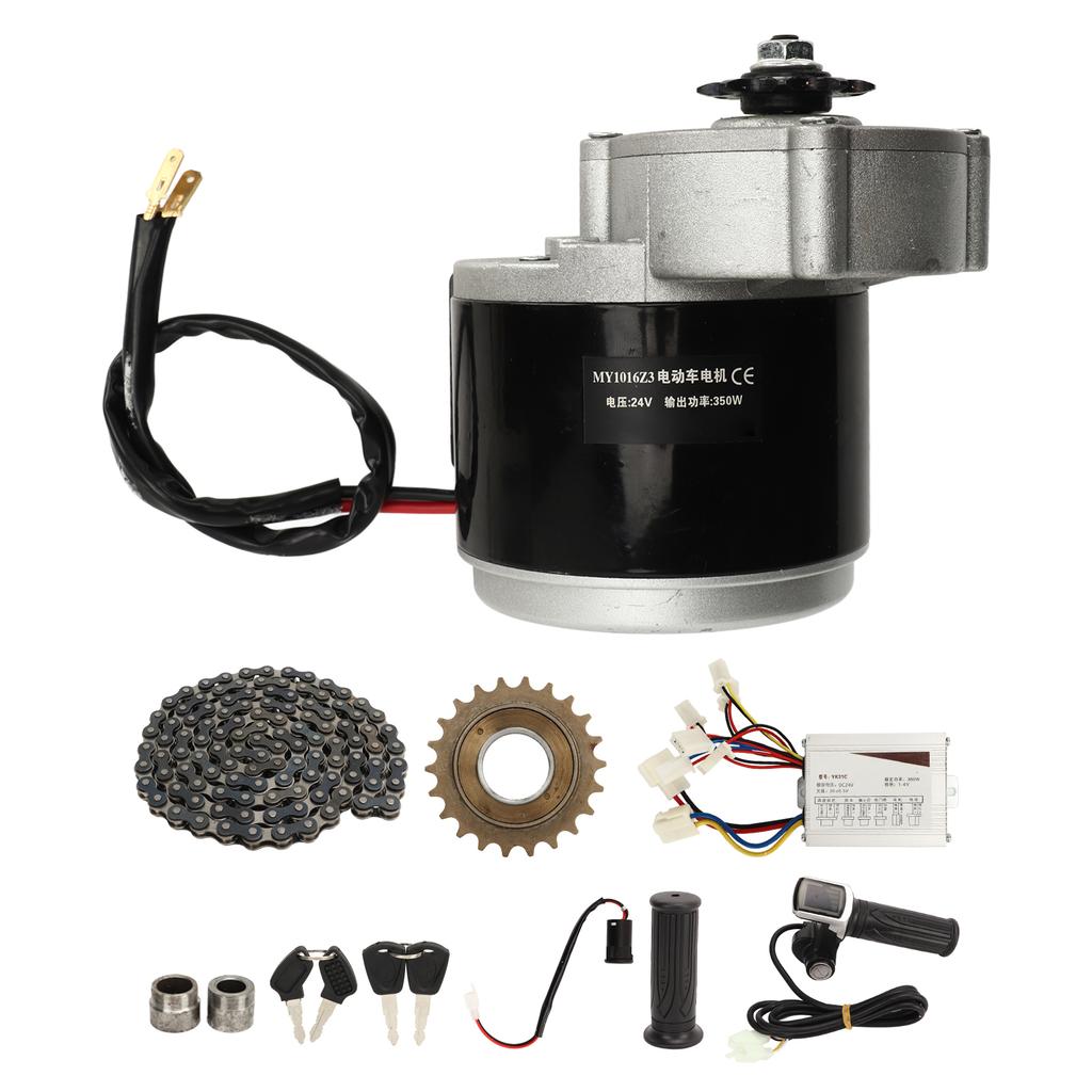 24V 350W Electric Tricycle Motor Conversion Kit DIY Modified Motor Controller Throttle Grip Ignition Switch Set