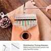 17 Tasti Kalimba Pianoforte a Pollice Tastiera Impiallacciata in Legno Massiccio Strumento Musicale Kalimba Pianoforte a Dita Regalo di Natale per Amanti della Musica