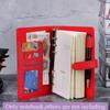 Supplies New Leather Card Organizer Journal Loose Leaf Notepad Daily Planner File Folder Notebook