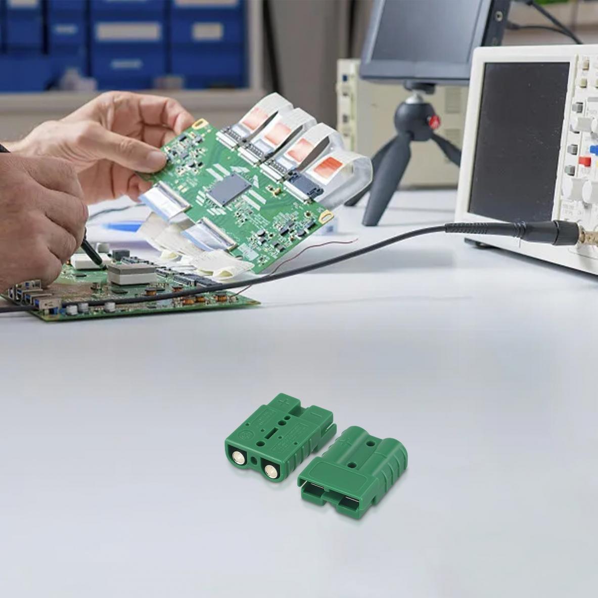 

Надійне з єднання для живлення акумулятора навантажувача 50A 600V роз єм червоний