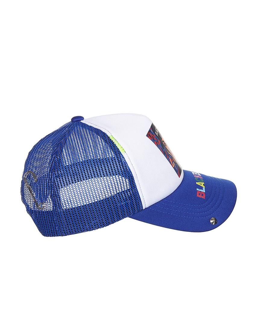 BLACKBLOND Vividi Pop Clash Trucker Mesh Cap (Blue)