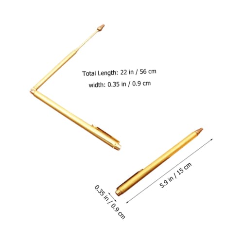OSALADI Extendable Folding Antenna Portable Dowsing Rod with Ruler, Water Pulse Meter, and Pointer, High Power, Professional Antenna, Divination Acces
