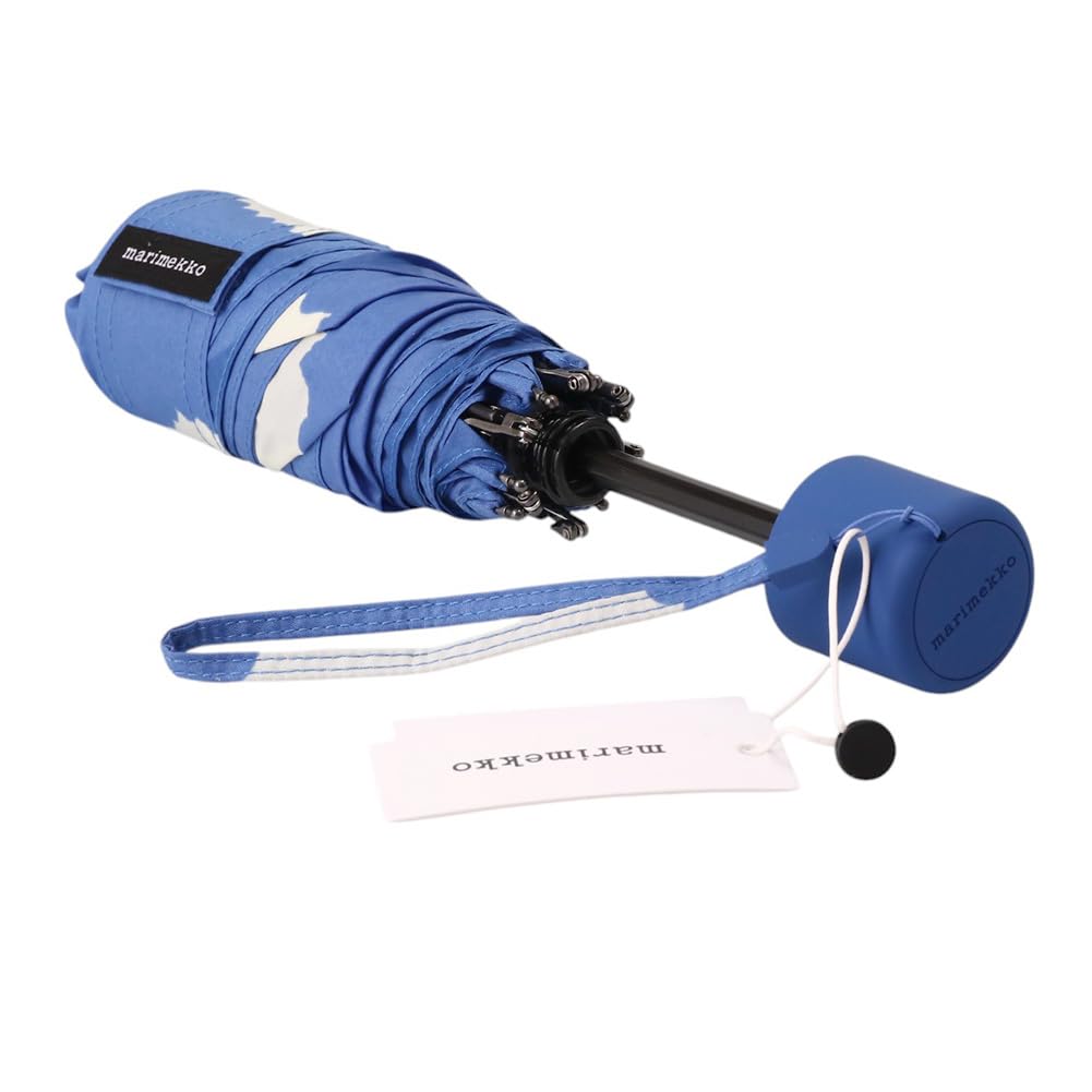 Marimekko Unikko Manual Folding Umbrella, Blue, 94136 531