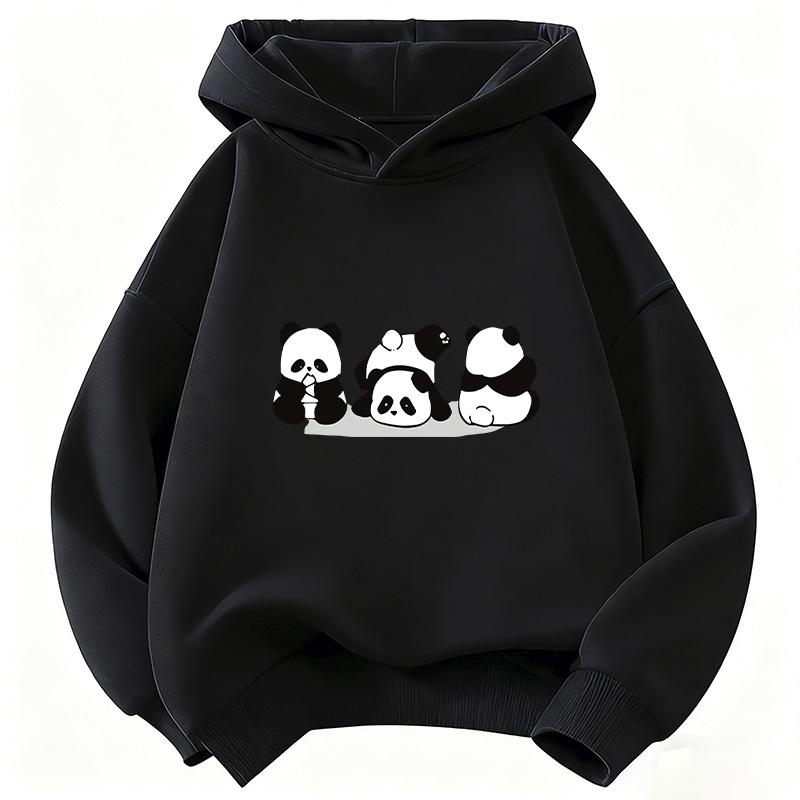 Cute Panda Hoodie Kids Children's Sweatshirt Animal Hoody for Boys Girls Autumn Winter Casual Pullover Hoodies