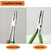 SPEEDWOX Split Ring Split Ring Mini Long Nose Long Reach Micro Long Nose Long Fishing Wire Craft Pliers with Cutting Serrated and Miniature Cutting