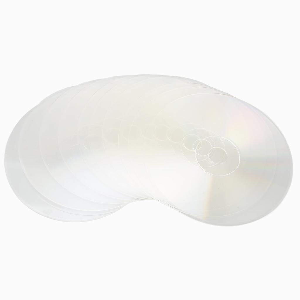 10Pcs Clear CDs Aesthetic Polishing Wall Painting CDs for DIY Crafts Wall Room Party Decor