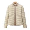 Autumn and winter light down jacket women's short baseball collar light and warm white duck down thin ribs jacket tide