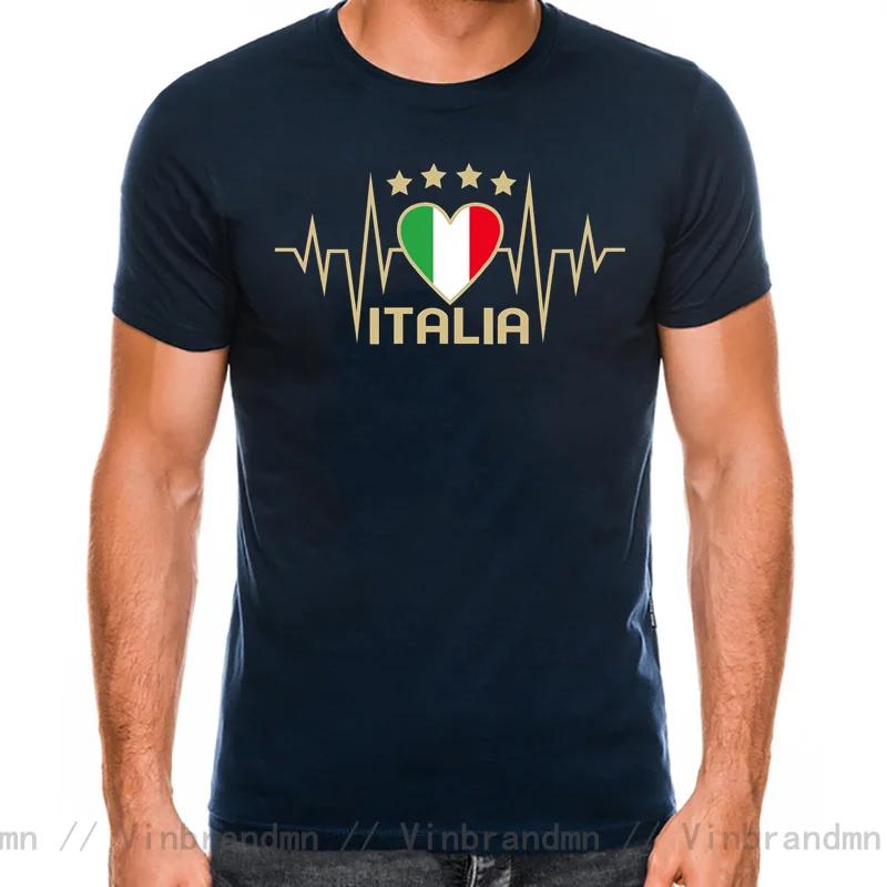 Italy Italian Soccer T Shirt Unisex Italian Heartbeat Gift Tshirt Funny Italy Roma Flag Tshirt Cool T Shirt Fitted Casual Unisex Tees